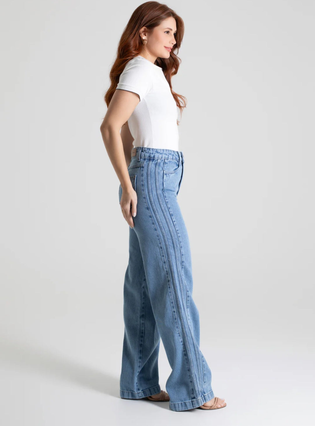 Calça Wide Leg