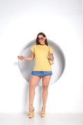 Mescle Tee Amarelo Brule